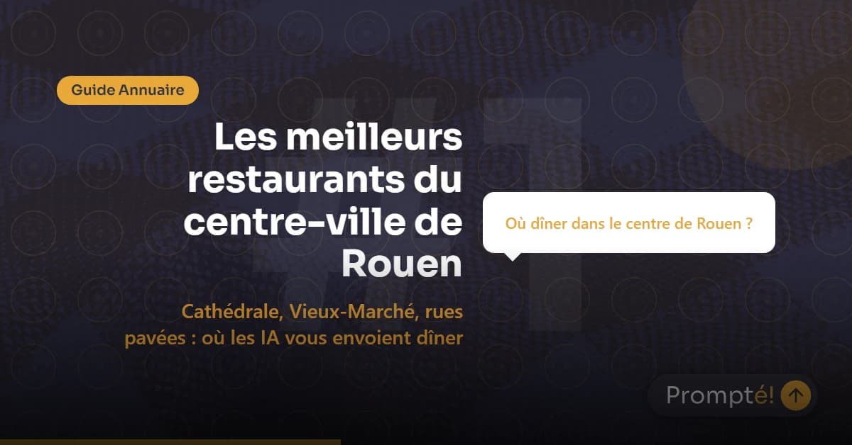 Restaurants centre-ville Rouen : guide des meilleures adresses entre la gare et la cathedrale