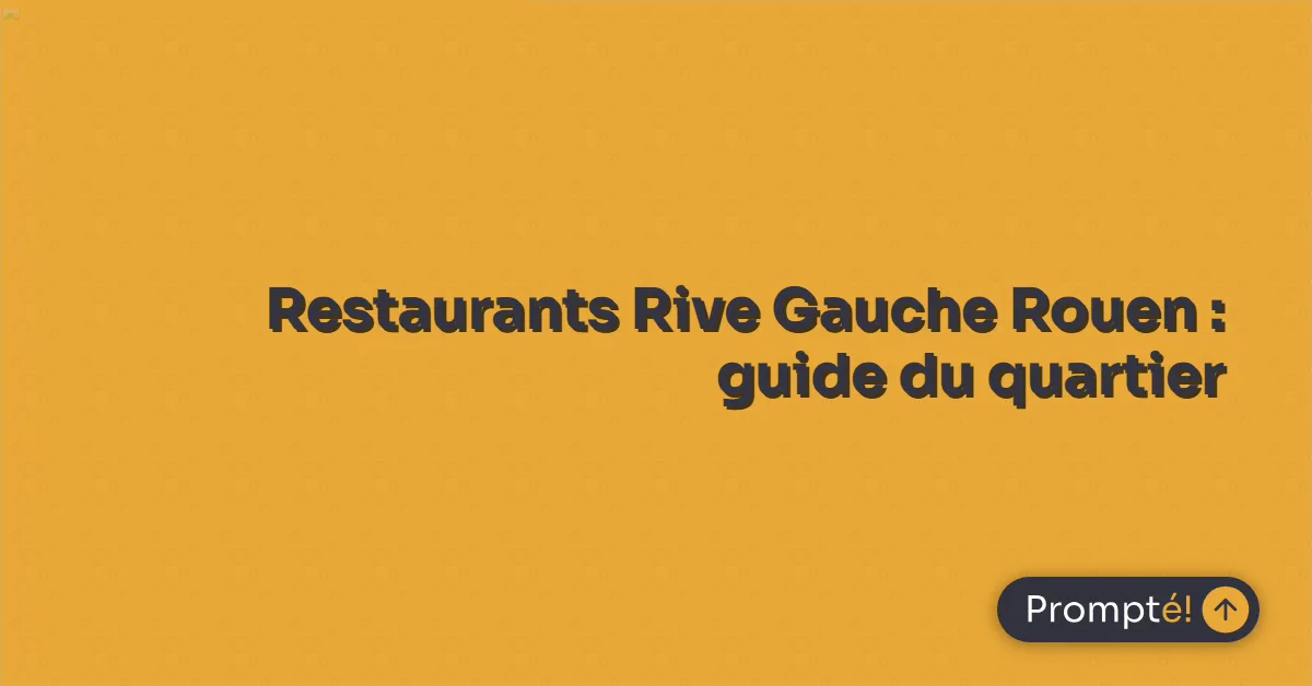 Vue panoramique du quartier Rive Gauche de Rouen avec restaurants au bord de la Seine