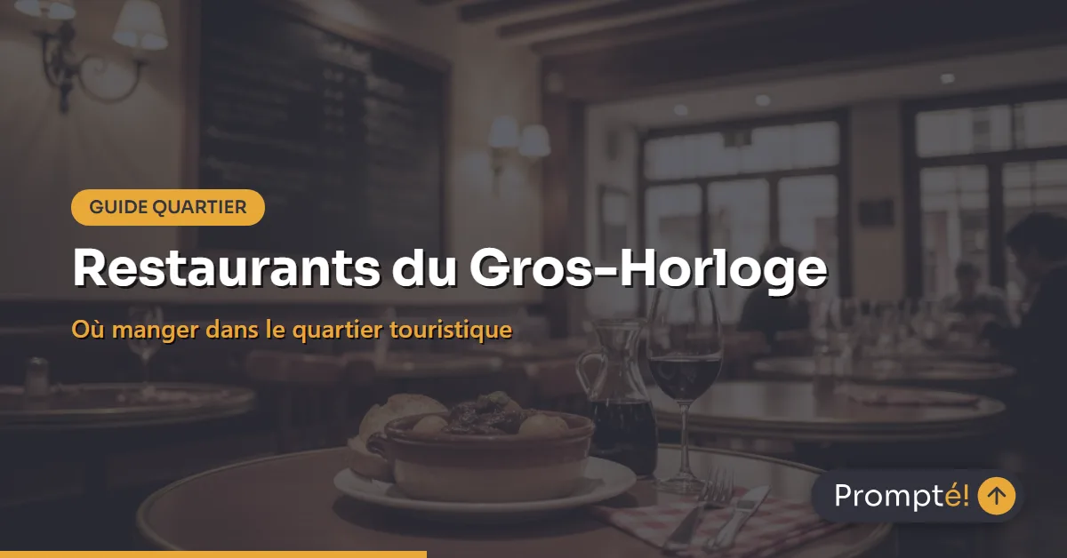 La rue du Gros-Horloge a Rouen avec ses restaurants et terrasses en plein air