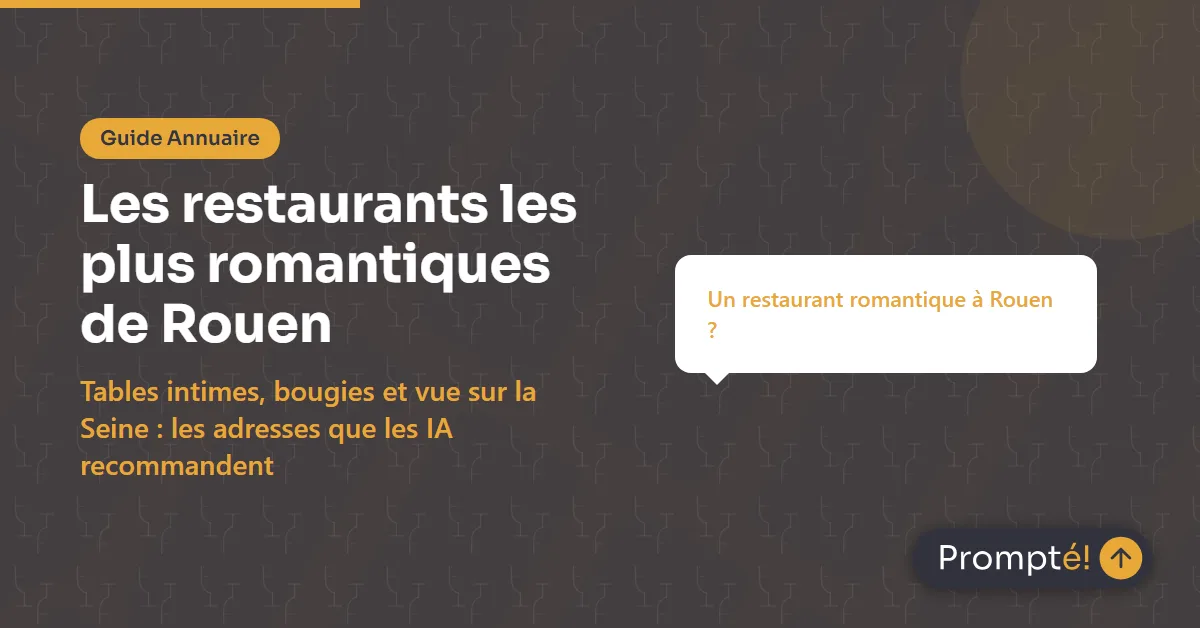 Restaurant romantique a Rouen : 5 adresses pour un diner en amoureux