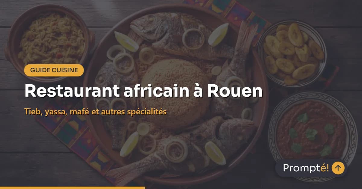 Plat de cuisine africaine traditionnel avec couscous et tajine dans un restaurant africain de Rouen